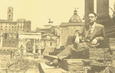 GIULIO CARLO ARGAN - al Foro Romano, anni '40
